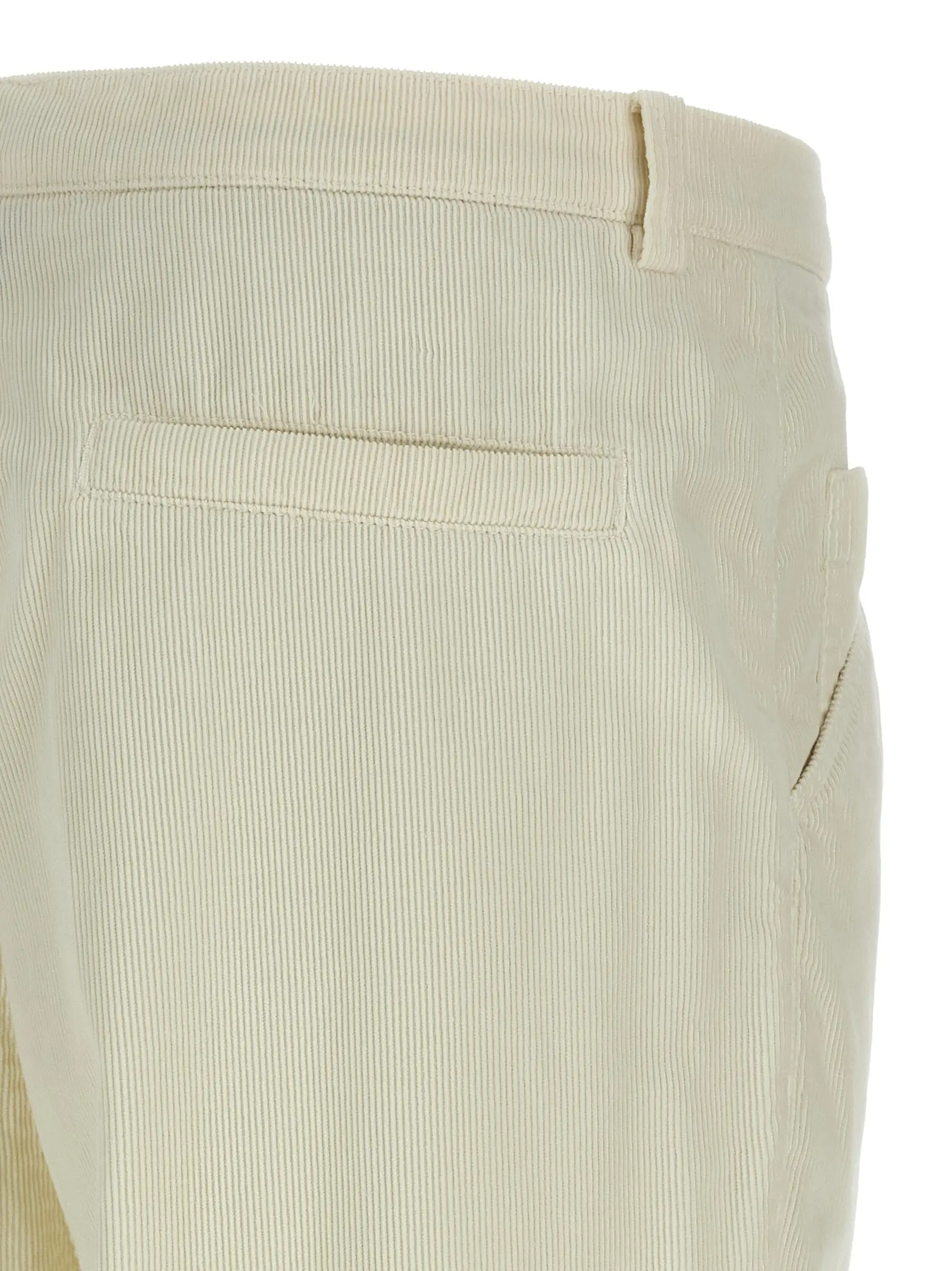 Штани Corduroy Brunello Cucinelli Бежеві 4 Corduroy trousers 100% cotton BRUNELLO CUCINELLI Beige
