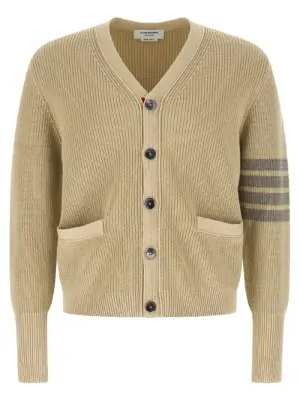 'Garment Dye' cardigan THOM BROWNE Beige