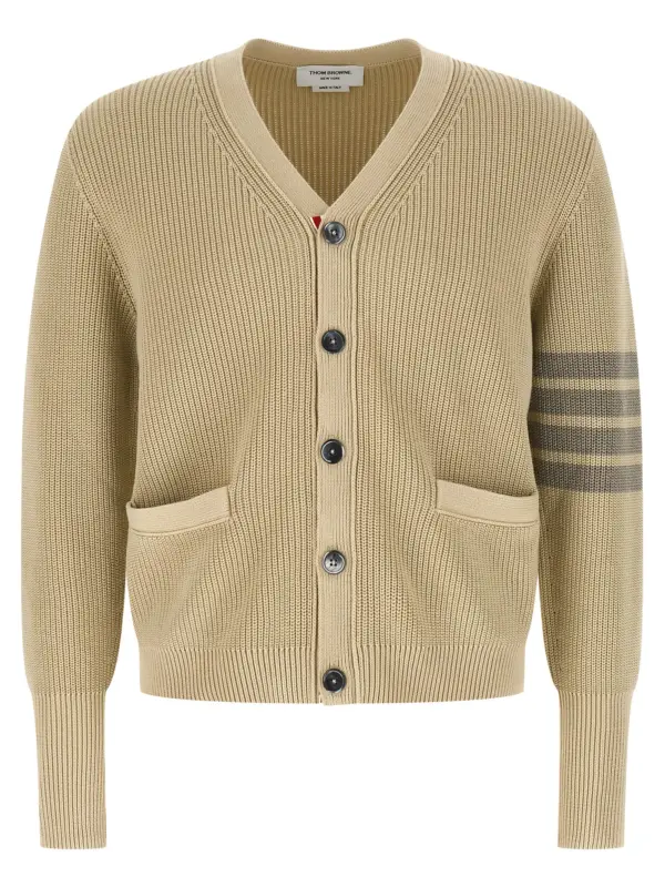 'Garment Dye' cardigan THOM BROWNE Beige