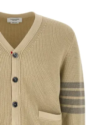 'Garment Dye' cardigan Man THOM BROWNE Beige