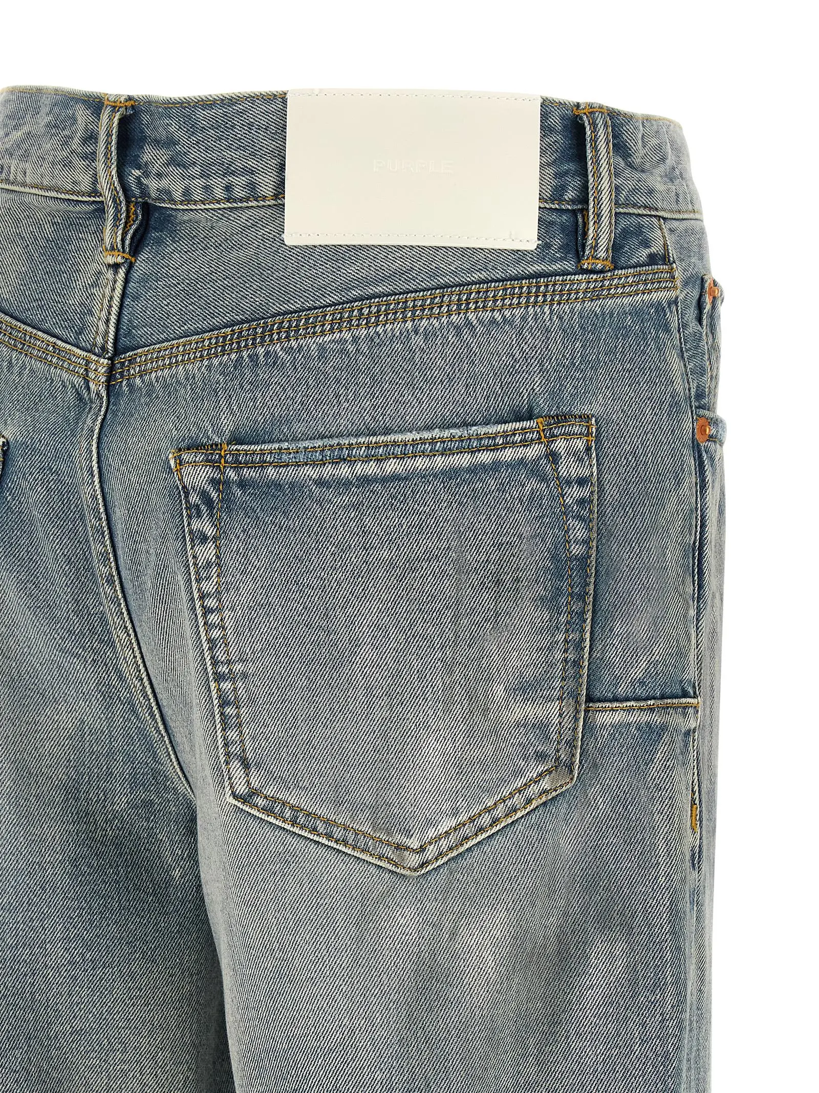 Джинси Purple P011 Vintage Slash Paint Блакитні 4 'P011 Vintage Slash Paint' jeans 100% cotton PURPLE Light Blue