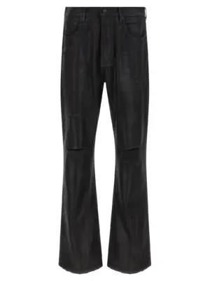 'P026 Rinsed Foil Boot' jeans PURPLE Black