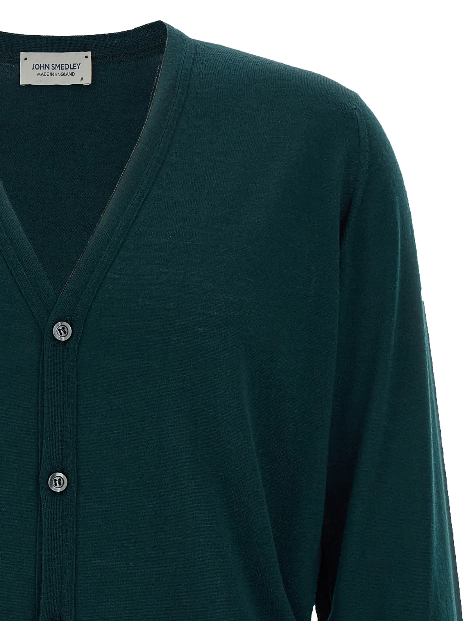 Кардиган John Smedley Petworth Зелений 3 'Petworth' cardigan Man JOHN SMEDLEY Green