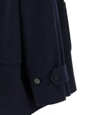 Caban coat 100% virgin wool ALBERTO BIANI Blue