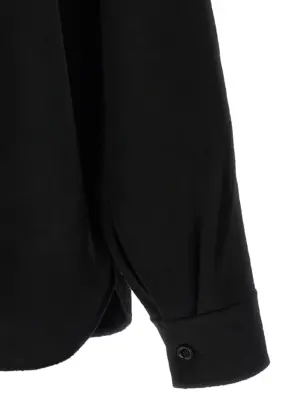 'Lenny' shirt 95% wool 5% cashmere SÉFR Black