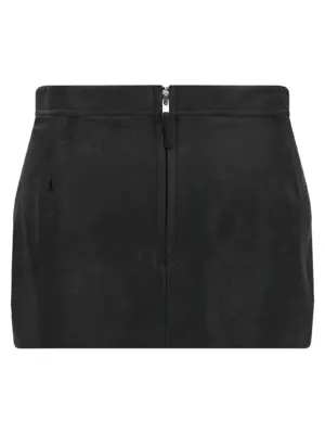 'Fog Cutdff' mini skirt RP02E4371LBA09 RICK OWENS Black