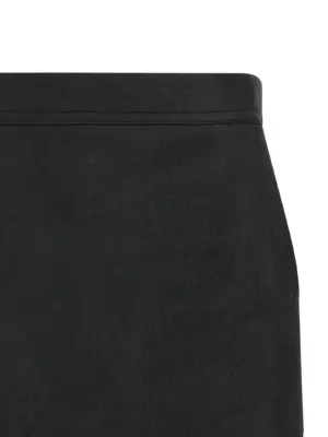 'Fog Cutdff' mini skirt Woman RICK OWENS Black