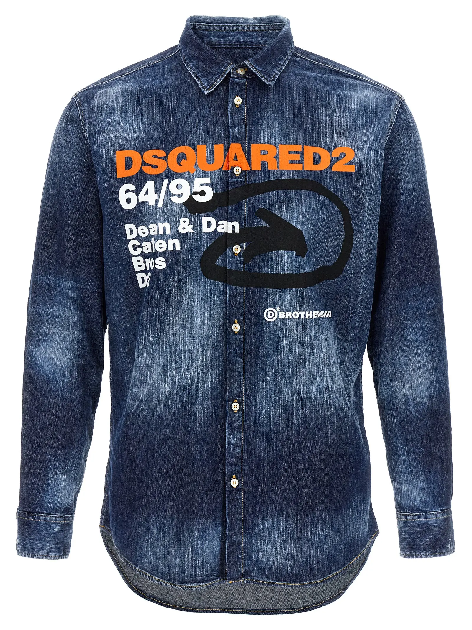 Сорочка джинсова 6495 Arrow R Dan Dsquared2 Синя 1 '6495 Arrow R Dan' denim shirt DSQUARED2 Blue