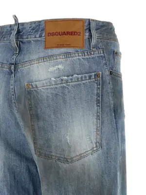 'Loose Twisted' jeans 100% cotton DSQUARED2 Blue