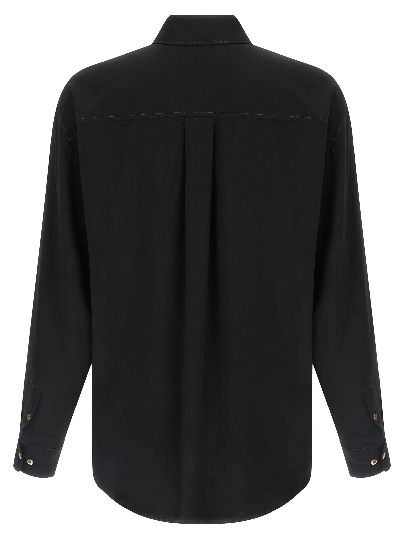 Сорочка вовняна Viscose Lemaire Чорна 2 Viscose wool shirt SH1206LF1286BK997 LEMAIRE Black