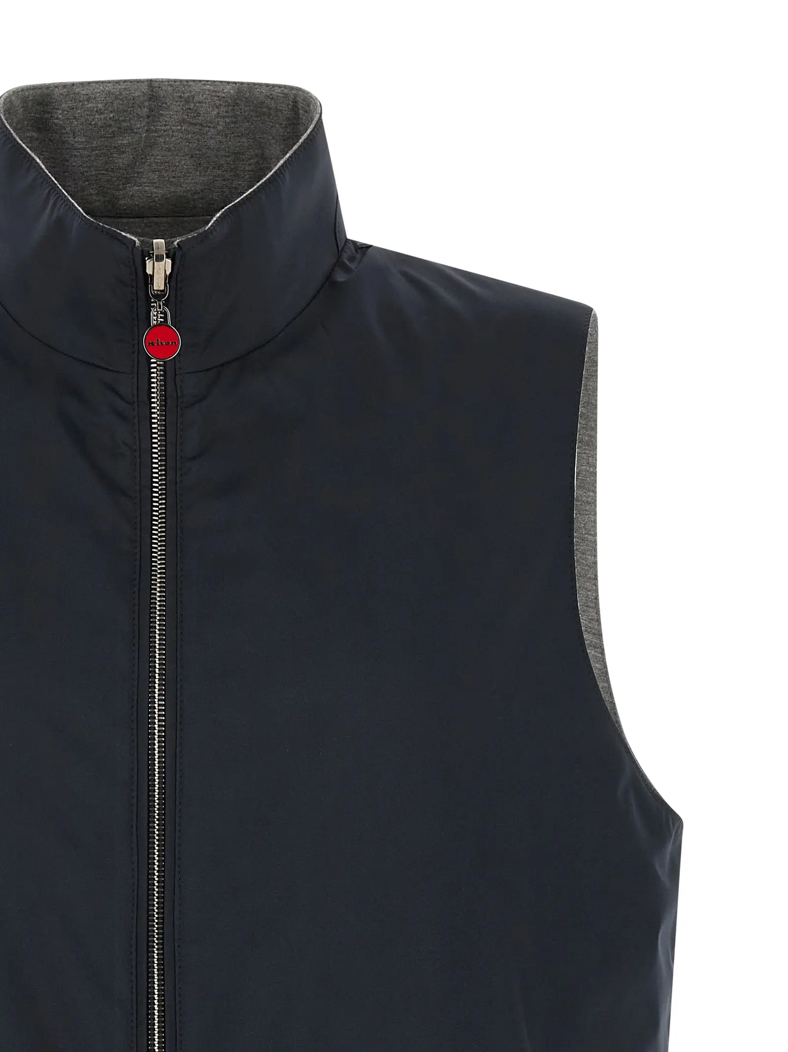 Жилет Kiton Double Face Nylon Синій 4 Double face nylon vest 95% cotton 5% elastane KITON Blue
