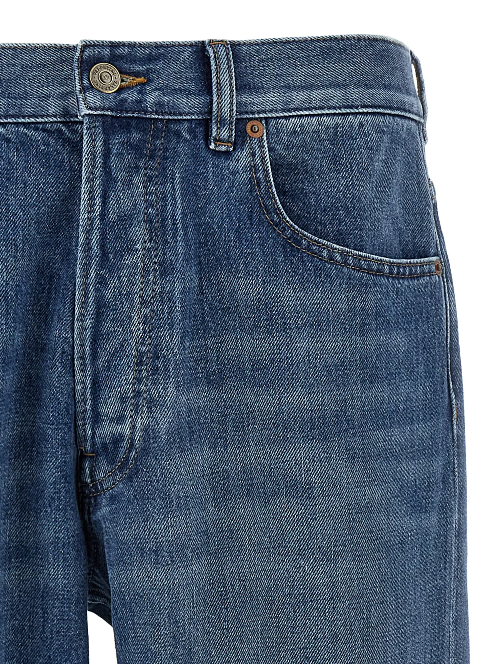 Джинси з п’ятьма кишенями Valentino Garavani Сині 3 Valentino Garavani five-pocket jeans Man VALENTINO GARAVANI Blue