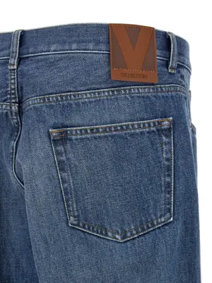 Valentino Garavani five-pocket jeans 100% cotton VALENTINO GARAVANI Blue