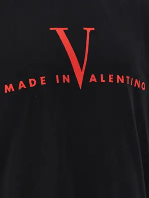 Valentino Garavani 'Made In Valentino' T-shirt 100% cotton VALENTINO GARAVANI Black