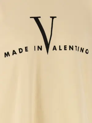 Valentino Garavani 'Made In Valentino' T-shirt 100% cotton VALENTINO GARAVANI Beige