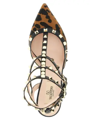 Valentino Garavani 'Rockstud' pumps 100% calfskin leather (Bos Taurus) VALENTINO GARAVANI Multicolor