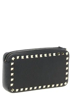 Valentino Garavani 'Rockstud' clutch bag W2P0AR3VSH0NO VALENTINO GARAVANI Black