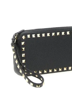 Valentino Garavani 'Rockstud' clutch bag Woman VALENTINO GARAVANI Black