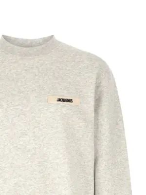 'Le Sweatshirt Gros Grain' sweatshirt Man JACQUEMUS Gray