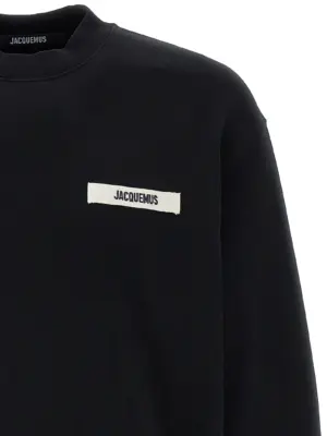 'Le Sweatshirt Gros Grain' sweatshirt Man JACQUEMUS Black