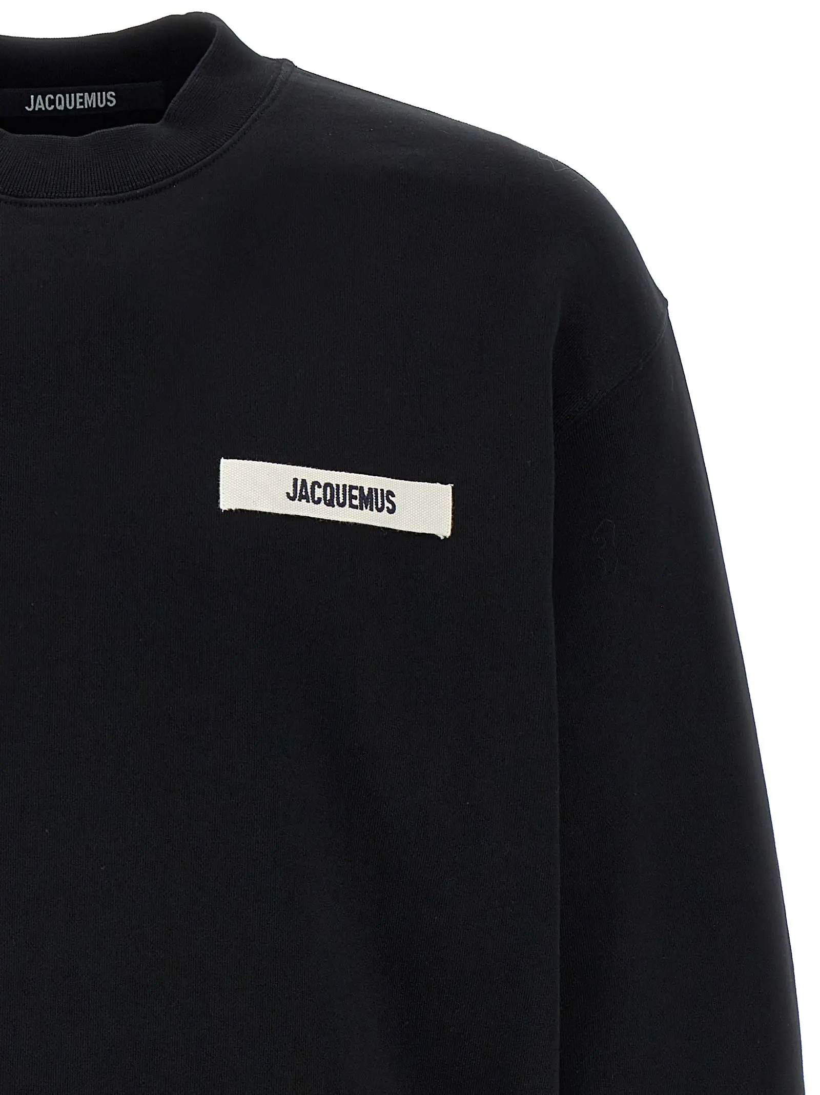 Светр Jacquemus Le Sweatshirt Gros Grain Чорний 3 'Le Sweatshirt Gros Grain' sweatshirt Man JACQUEMUS Black