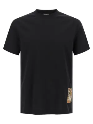 T-shirt patch Burberry Check BURBERRY Black