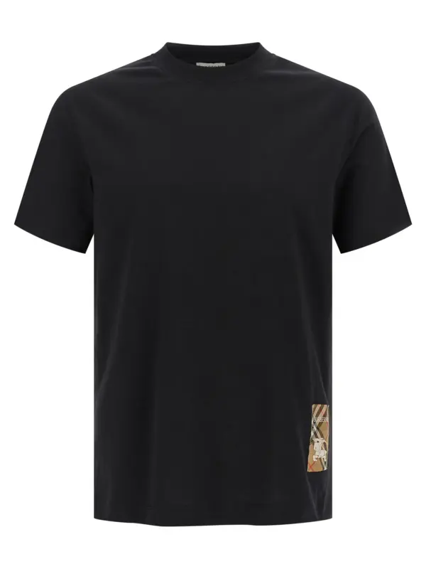 T-shirt patch Burberry Check BURBERRY Black