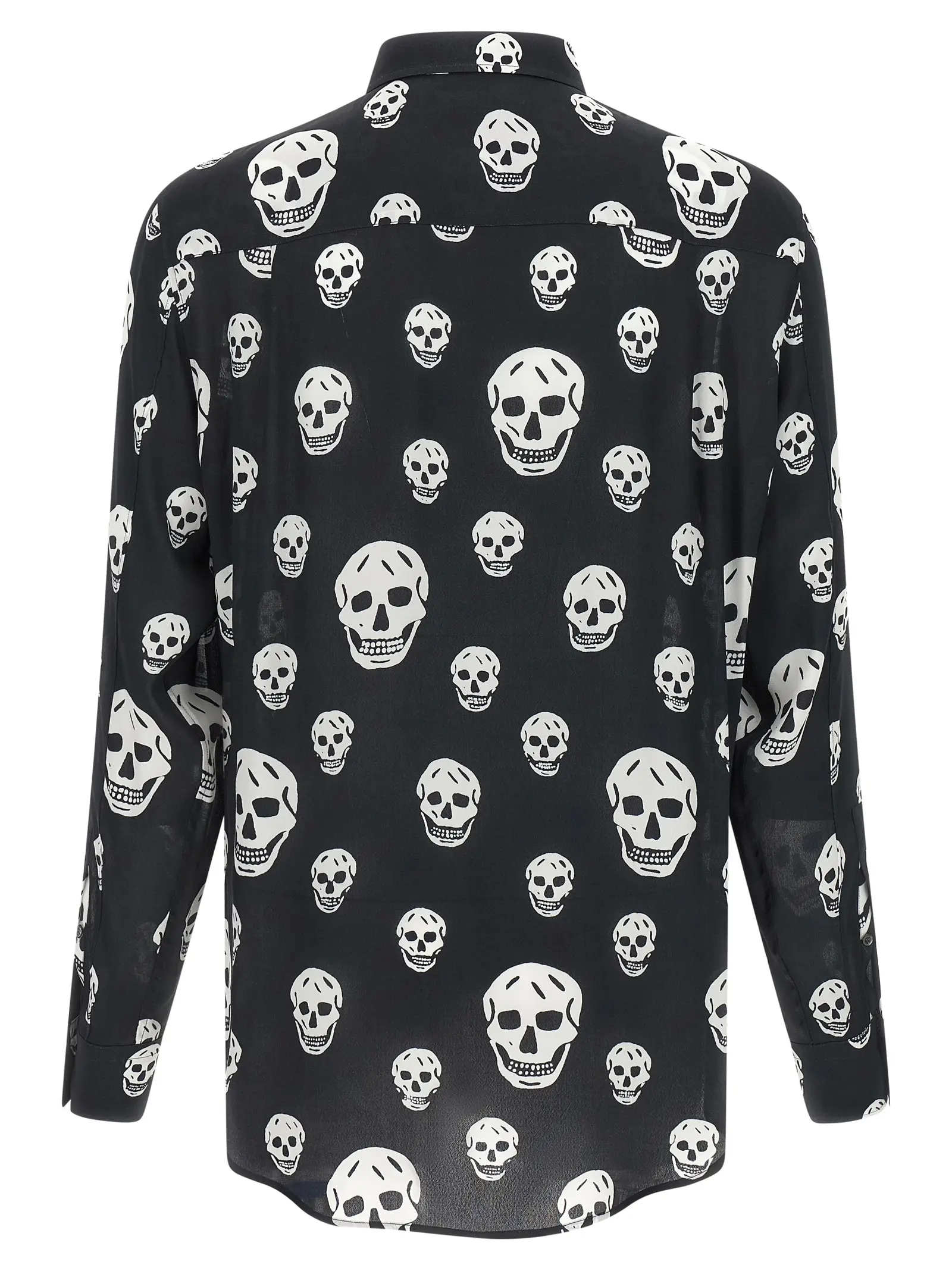 Сорочка McQueen Skull Чорно-біла 2 'Skull' shirt 847303QRACU1058 MCQUEEN White/Black