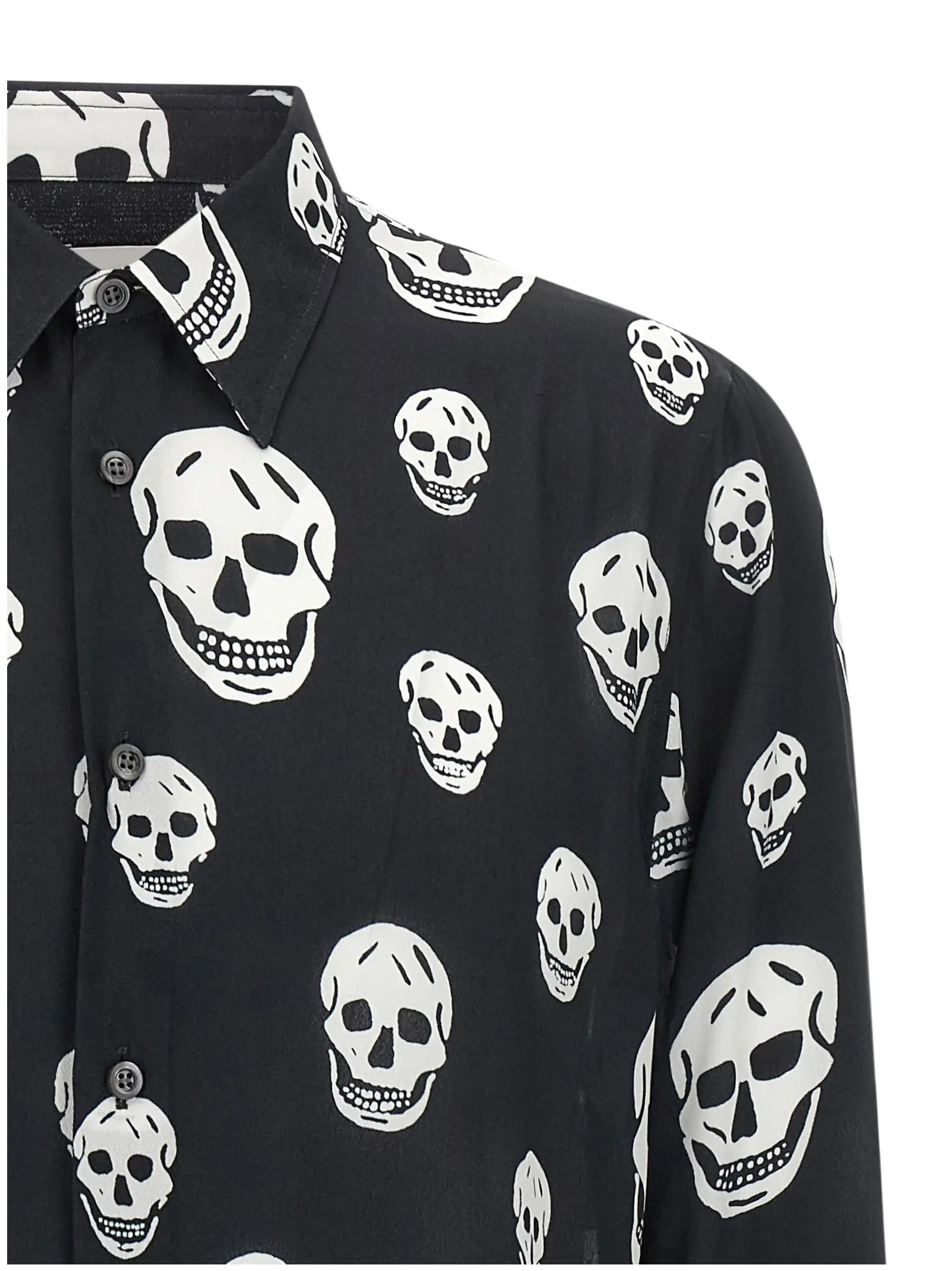 Сорочка McQueen Skull Чорно-біла 3 'Skull' shirt Man MCQUEEN White/Black