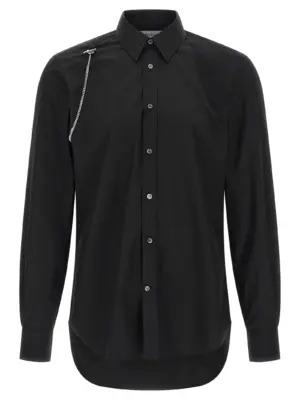 'T Chain Harness' shirt MCQUEEN Black