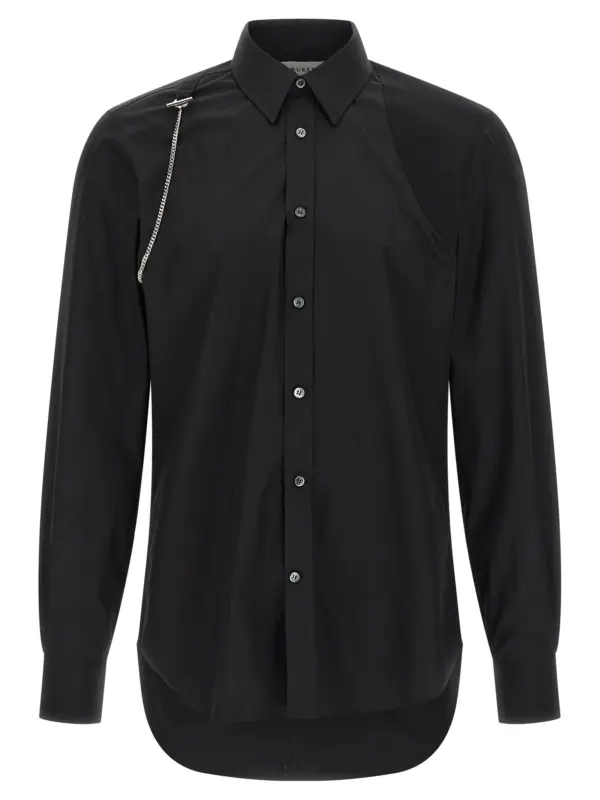'T Chain Harness' shirt MCQUEEN Black