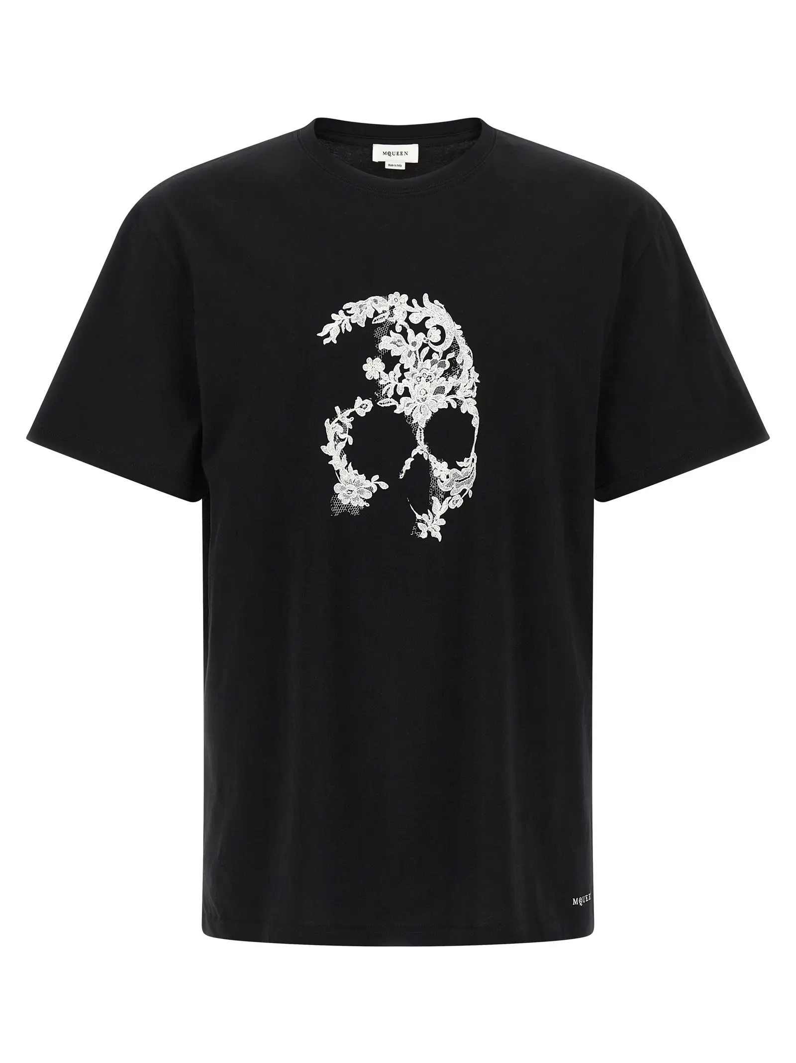 Футболка McQueen Skull Чорно-біла 1 'Skull' T-shirt MCQUEEN White/Black