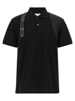'Harness' polo shirt MCQUEEN Black