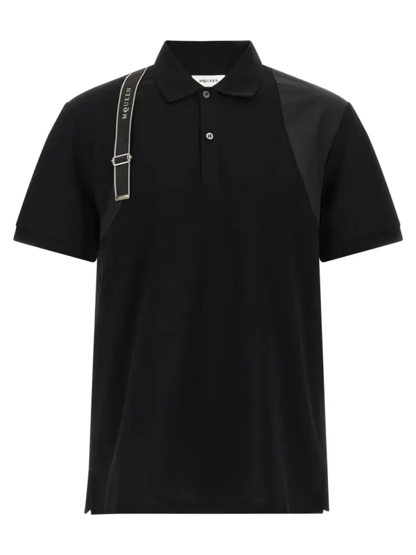 'Harness' polo shirt MCQUEEN Black