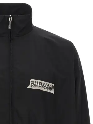 'Masking Tape' sweatshirt Man BALENCIAGA Black