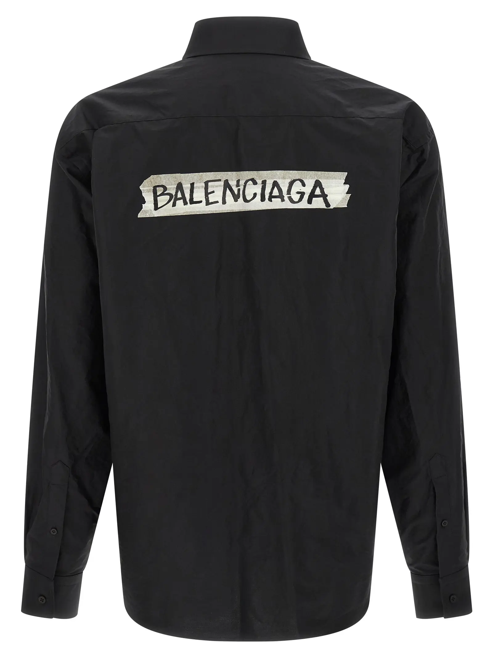 Сорочка Balenciaga Masking Tape Чорна 2 'Masking Tape' shirt 857809TRM281000 BALENCIAGA Black