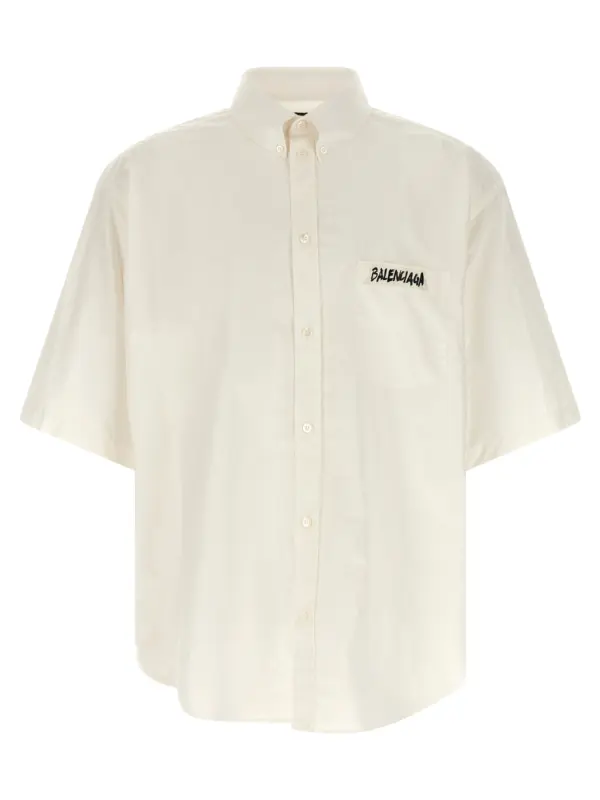 'Masking Tape' shirt BALENCIAGA White