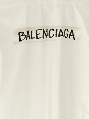 'Masking Tape' shirt 100% cotton BALENCIAGA White