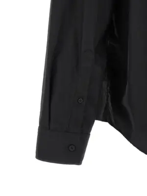 Logo patch shirt 100% cotton BALENCIAGA Black