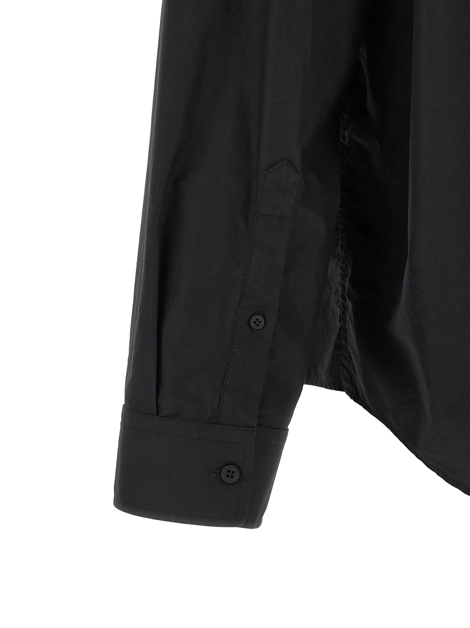 Сорочка Balenciaga Logo Patch Чорна 4 Logo patch shirt 100% cotton BALENCIAGA Black