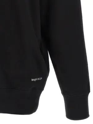 'Skull' hoodie 100% cotton MCQUEEN White/Black