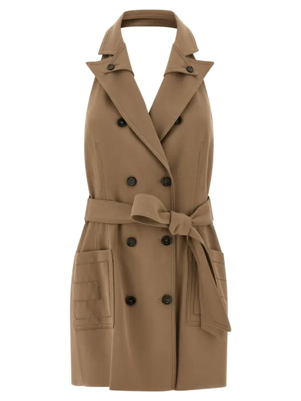 Vest dress ELISABETTA FRANCHI Beige