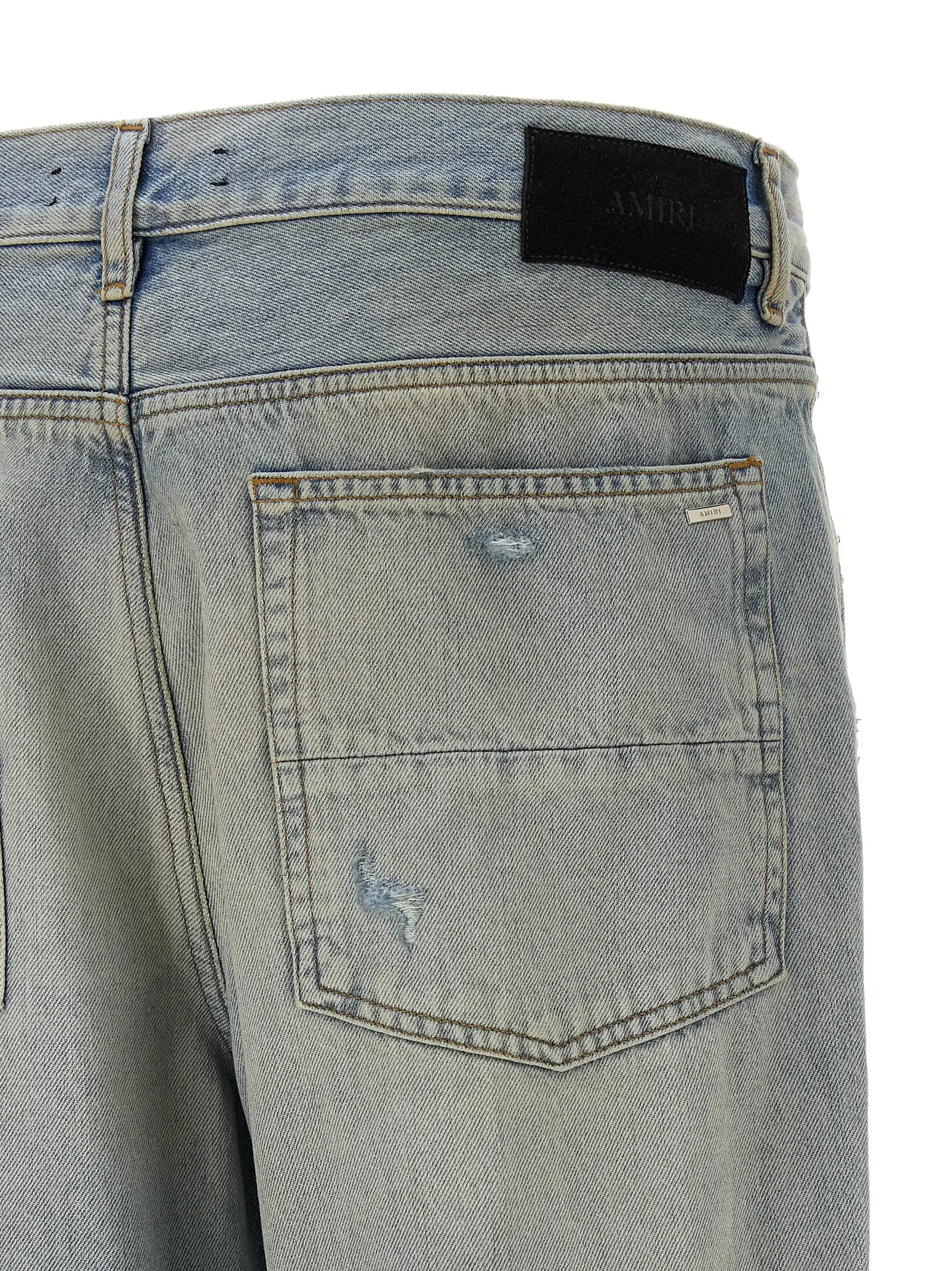 Джинси Amiri MX1 Straight Flare Блакитні 4 'MX1 Straight Flare' jeans 100% cotton AMIRI Light Blue