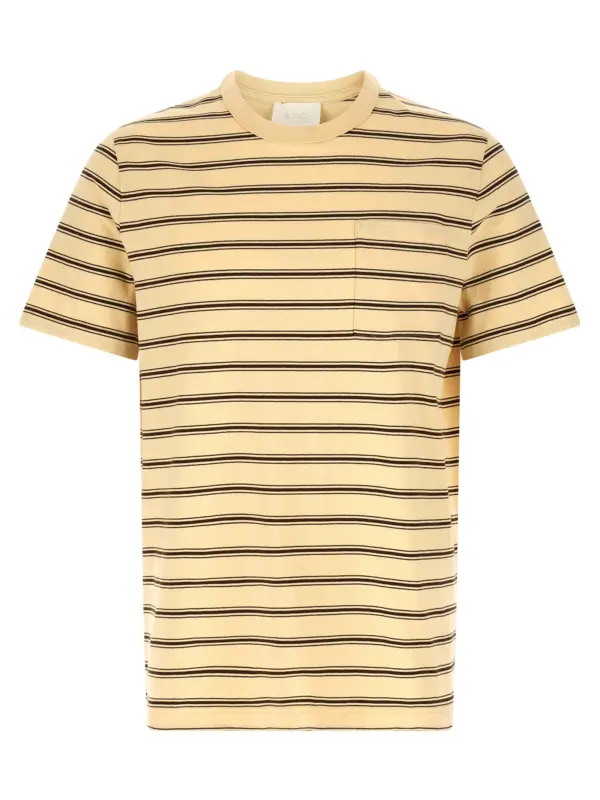 Striped t-shirt A.P.C. Beige