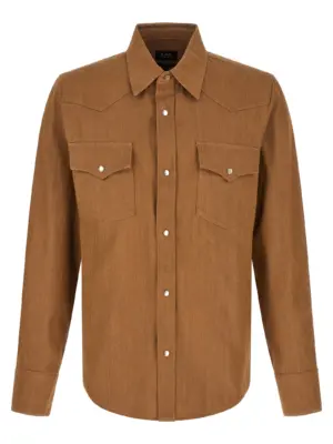 'Western' shirt A.P.C. Brown