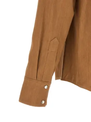 'Western' shirt 100% biological cotton A.P.C. Brown