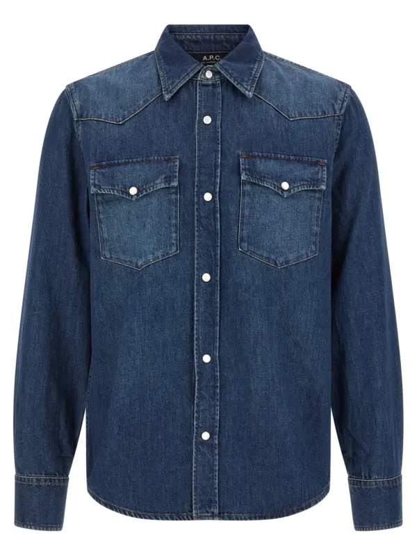 'Western' shirt A.P.C. Blue