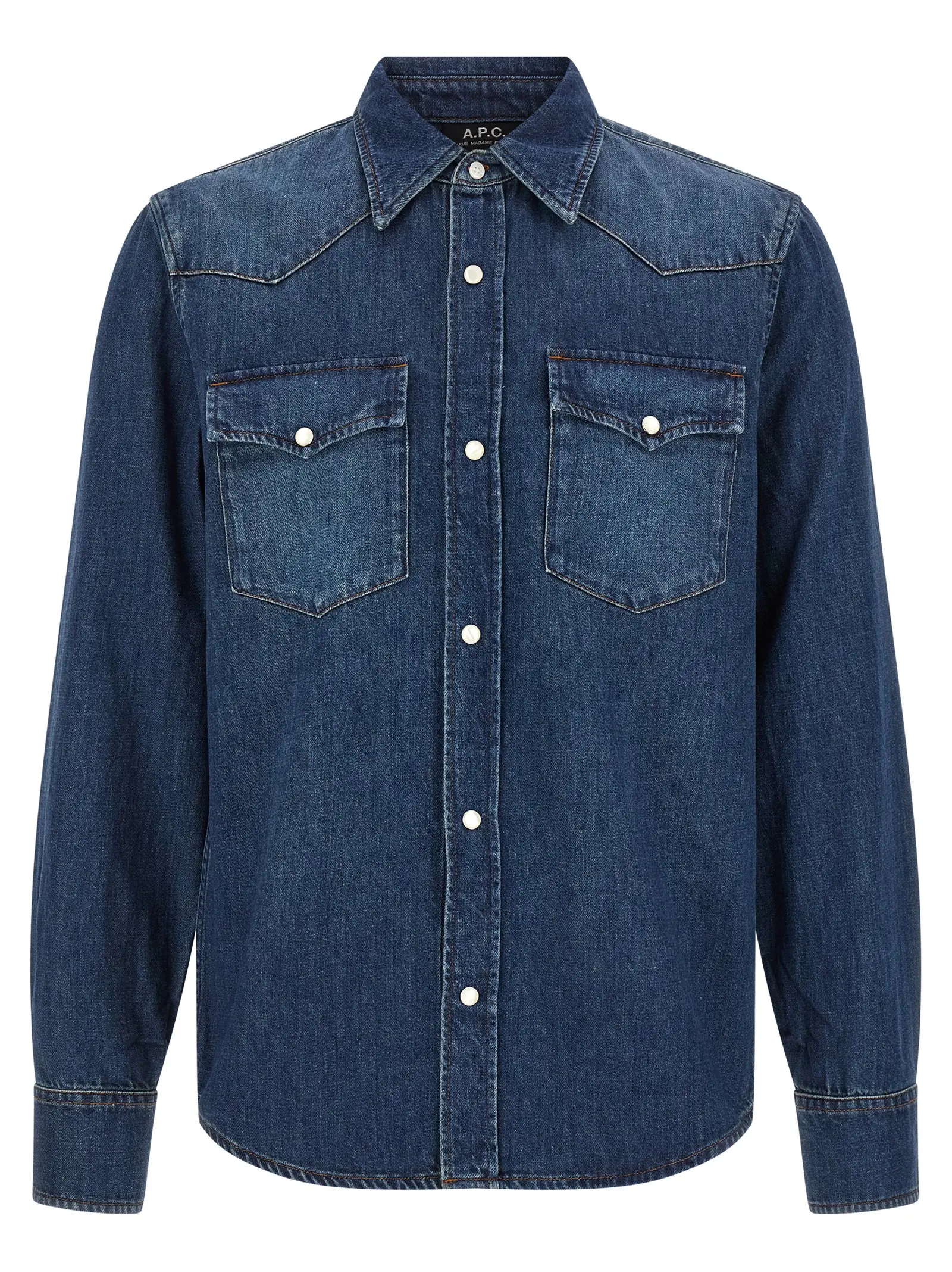Сорочка A. P. C. Western Синя 1 'Western' shirt A.P.C. Blue