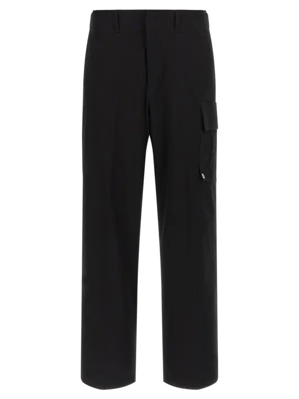 Gabardine trousers FENDI Black
