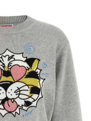 'KENZO Wild Tiger' sweater Woman KENZO Gray